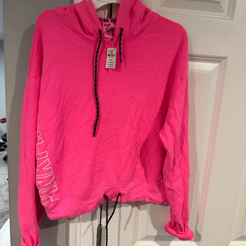 PINK cropped hoodie